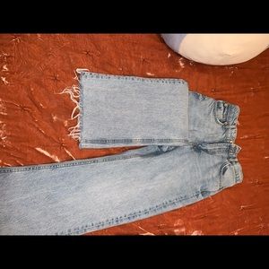 Zara wide leg high rise jeans size 4